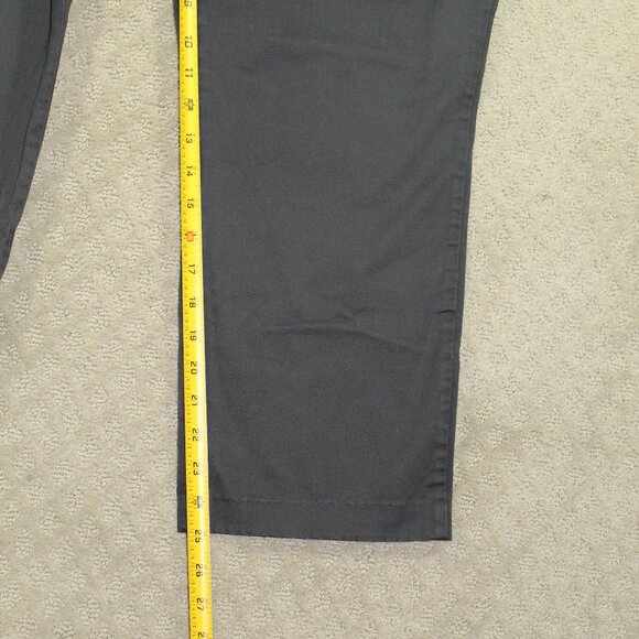 Lee Size 16M Cropped Grey Tailored Slim Straight Leg Chino Pants - Picture 3 of 5